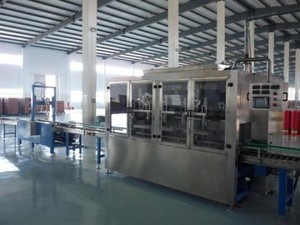 20L五工位全自动灌装压盖生产线